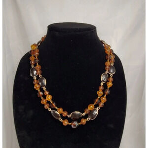 Vintage Western Germany 1950's Beaded Multistrand Necklace